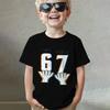 Magliette per il 7° Compleanno dei Bambini Ero 6 Ora Ho 7 Anni Maglietta di Compleanno Maglietta Grafica Retro Regalo Manica Corta Ragazza Ragazzo 100% Cotone Tee