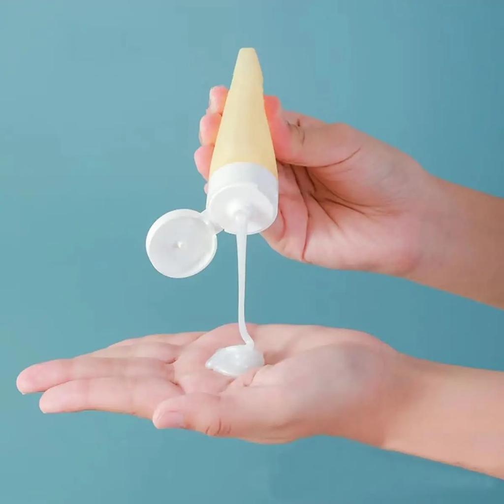 3pcs- Bottles, Portable Squeeze Soft Lotion Containers, Refillable Shower Gel & Shampoo Cosmetic Bottles