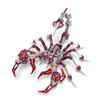 Red Scorpion King 3D Steel Puzzle - High Difficulty Metal Model Toy