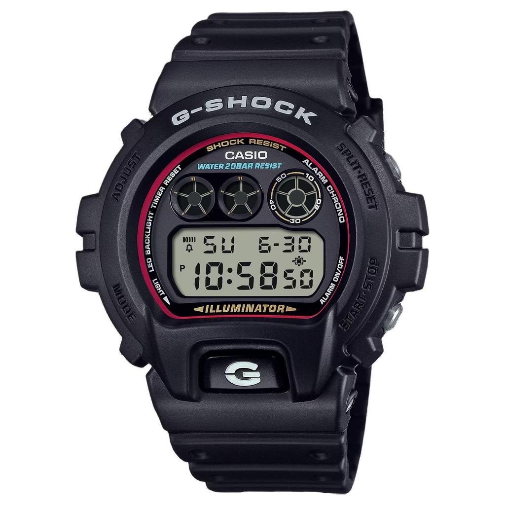 CASIO DIGITAL Quartz Movement Resin Strap Watch Unisex Gray Dial DW-6900RL-1PR