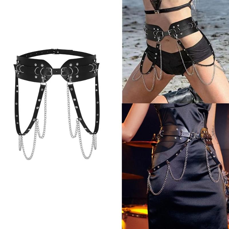 Punk Body Chain for Suit Skirt Jeans Body Jewelry for Women Hot Girls