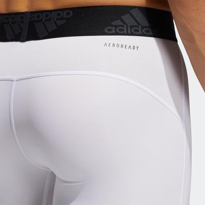 Adidas Logo Print Color Block Compression Pants Men Bottoms White GL9874