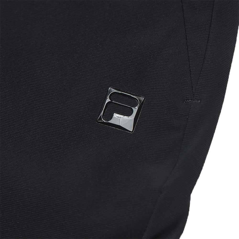 FILA Athletics Golf Series Fashion Solid Color Comfortable Straight Leg Knit Sports Pants Women bottoms Deep-Black A11W525603F-BK
