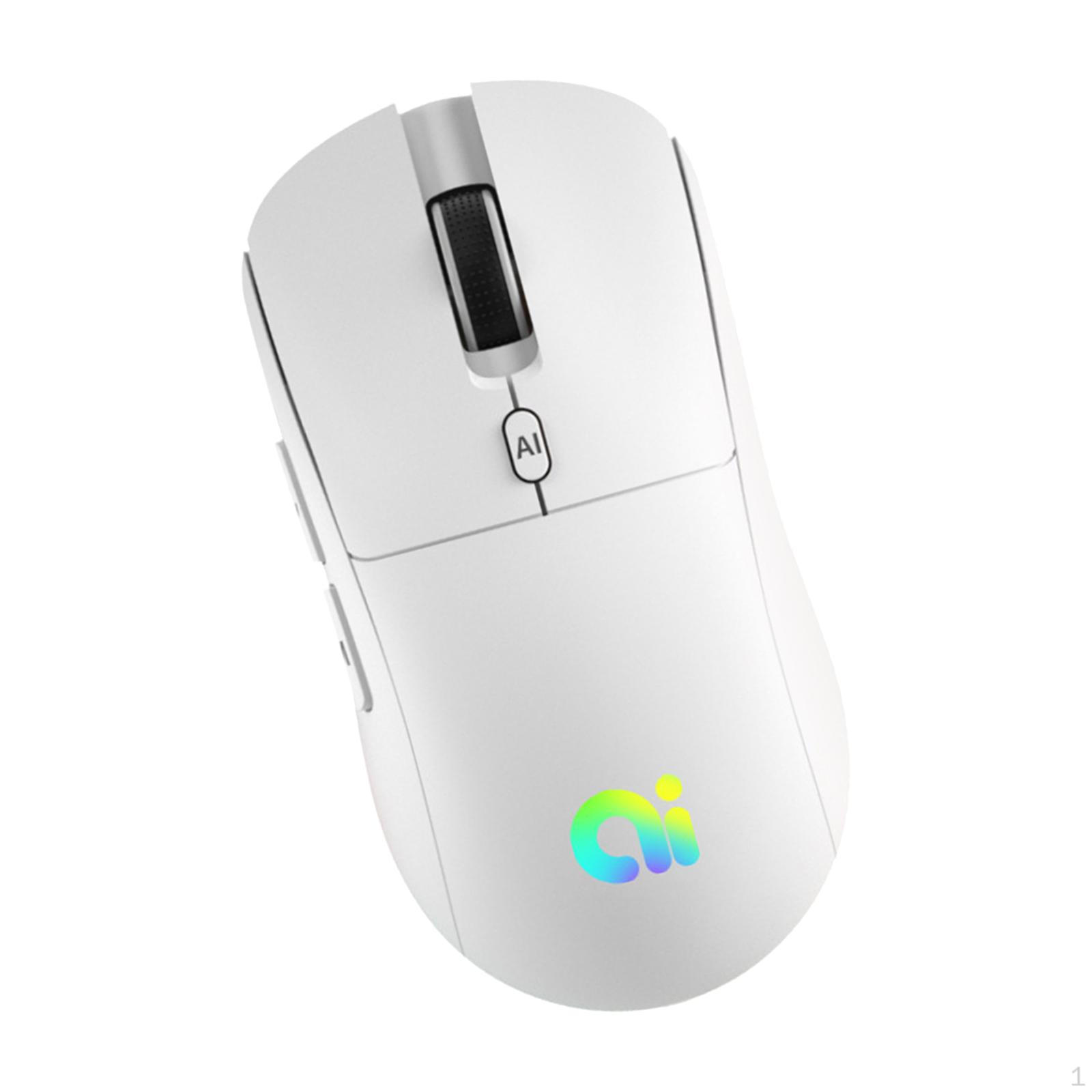 

Интеллектуальная голосовая мышь Портативные компьютерные мыши, эргономичная мышь с регулируемым разрешением DPI, голосовой ввод белый