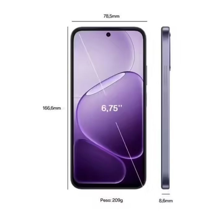 Smartphone OPPO A6x 5G 4Go Ram 128Go Noir Violet Dimensity 6300 6100 mAh - EU Version - Very Good Condition