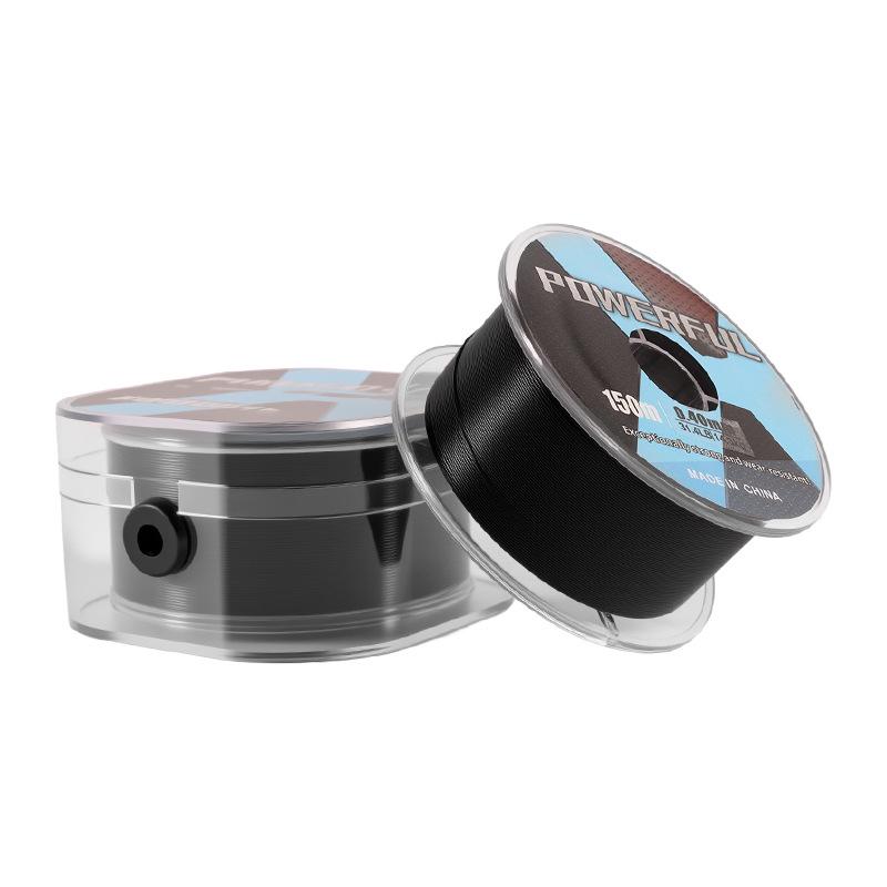 Black Fluorocarbon Coated Nylon Fishing Line, 200m - Super Soft, High Tensile Strength for Casting Rods