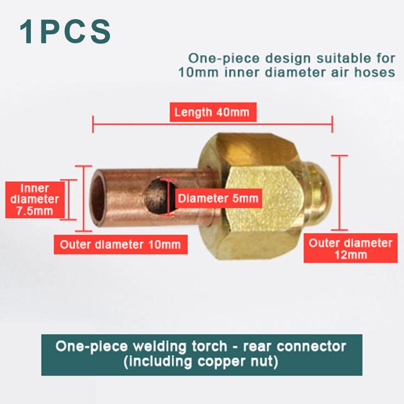 Qq 150A Welding Torch Power Cable Connector 8/10Mm Nut, Efficiently Repair And Maintain Your Torch With This Connector