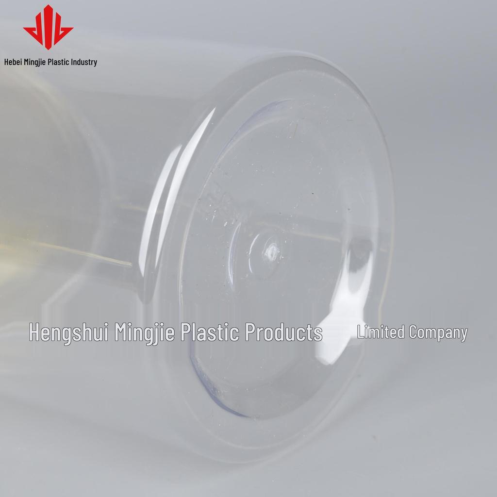 100-Opening Transparent PET Plastic Jar with Aluminum Lid for Kitchen Spices, Nuts, and Snacks
