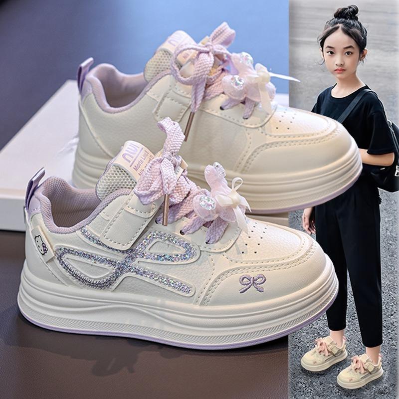 New Style Girls' Shoes with Breathable Thick Soles, Anti-slip and Soft Soles, Suitable for Casual Wear.