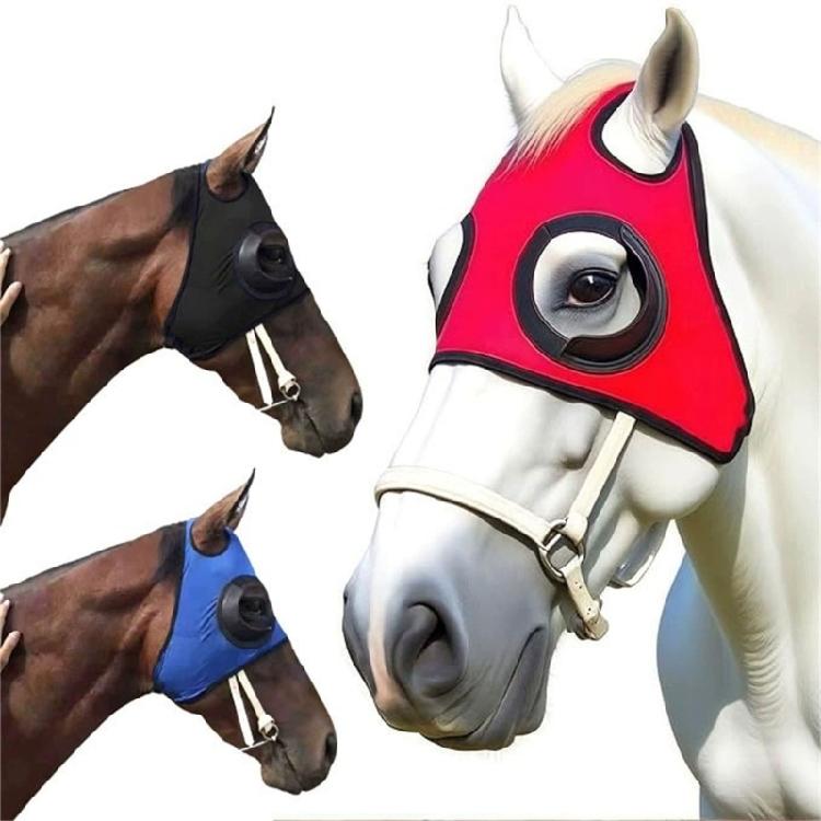 Horse Wind Resistant Eye Mask Tear Resistant Horse Eyewears Protective Eye Shield Block for Training And Shows