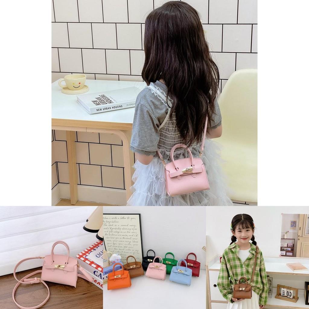 Children Pu Mini Kelly Bag With Breathable Fabric For Daily Use