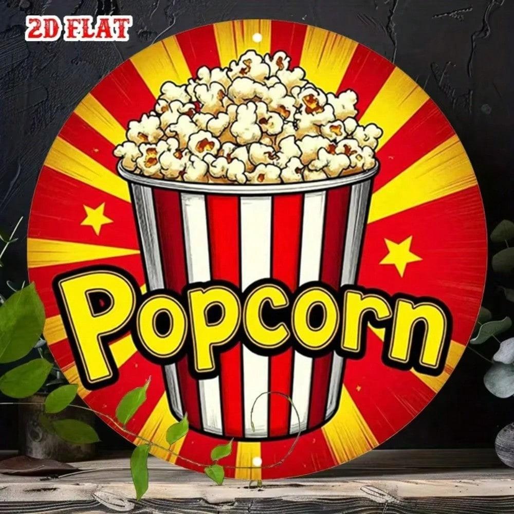 Round Metal Tin Sign Vintage Kitchen Wall Decor for Home Bar Cafe 20x20