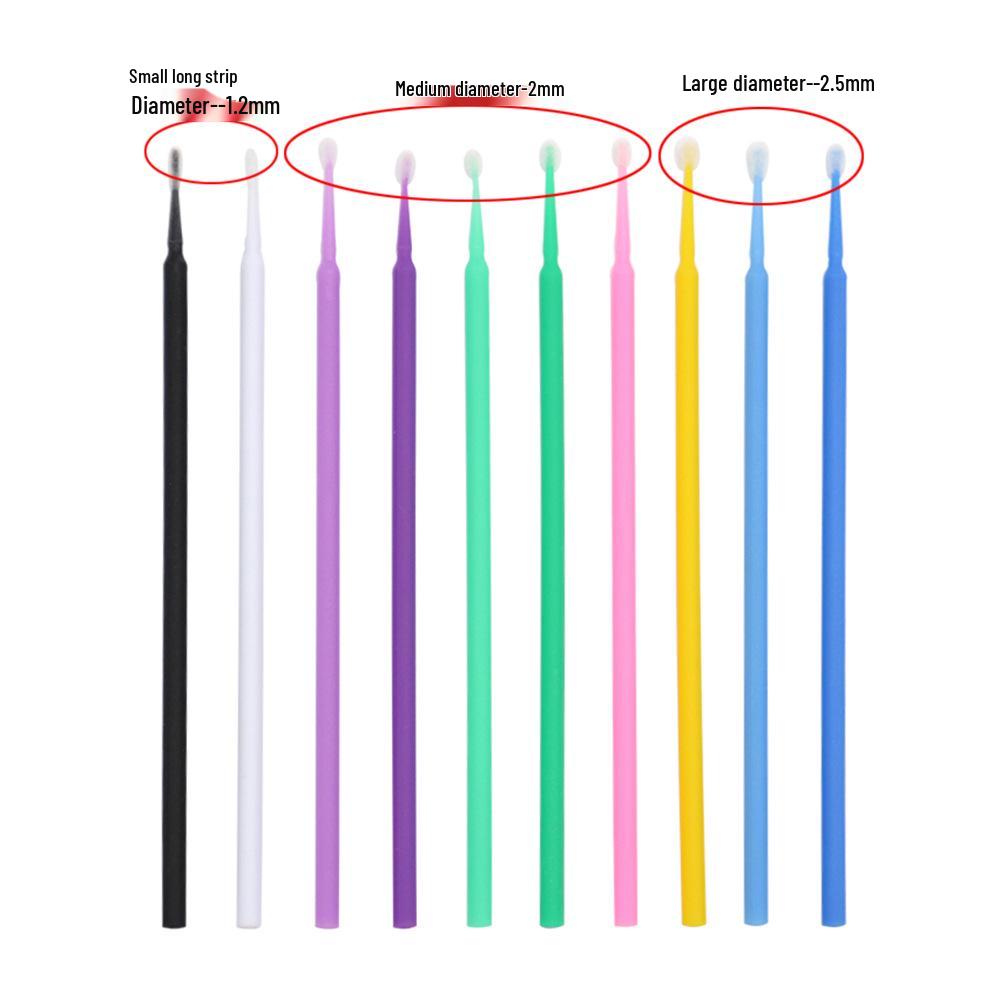 Disposable Mini Cotton Swabs for Cleaning, Makeup Application, and Eyelash Touch-ups with Special Pointed Tips