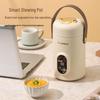 Douyin-Style Portable 1.2L Electric Stew Pot: Multi-Function Stainless Steel Cooker for Soup and Porridge.