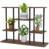 Four-Tier Wooden Shelf Plant Stand