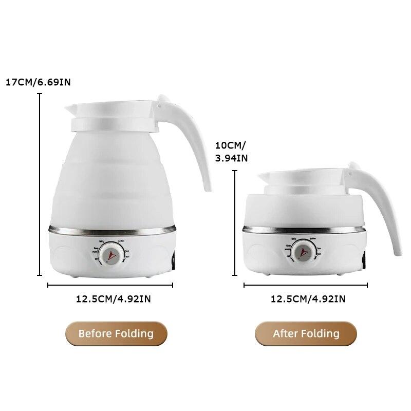 600ML Outdoor Travel Portable Foldable Electric Kettle For Household Small Intelligent Power Outage Insulation Electric Kettle