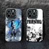 ETUI NA TELEFON ANIME A-FAIRY TAIL Do iPhone 17,16,15,14,13,12,Pro MAX Czarne Matowe Odporne na Wstrząsy Pokrowiec