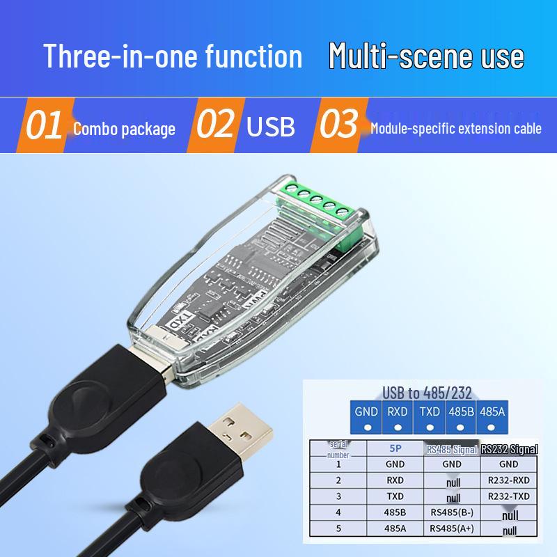 USB zu 485/232/422 Konvertermodul: Serieller Port-Debugger in Industriequalität für Laptops