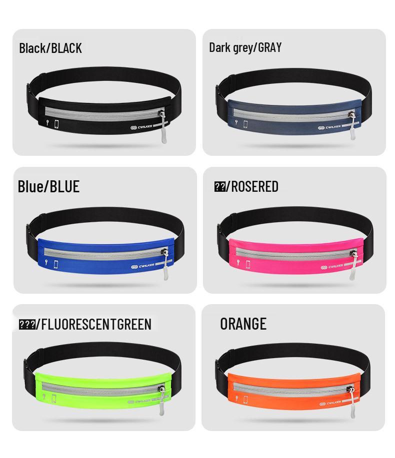 Unisex Wasserdichte Lycra Lauf-Bauchtasche – Unsichtbarer Elastischer Fitnessgürtel für Outdoor-Sportarten