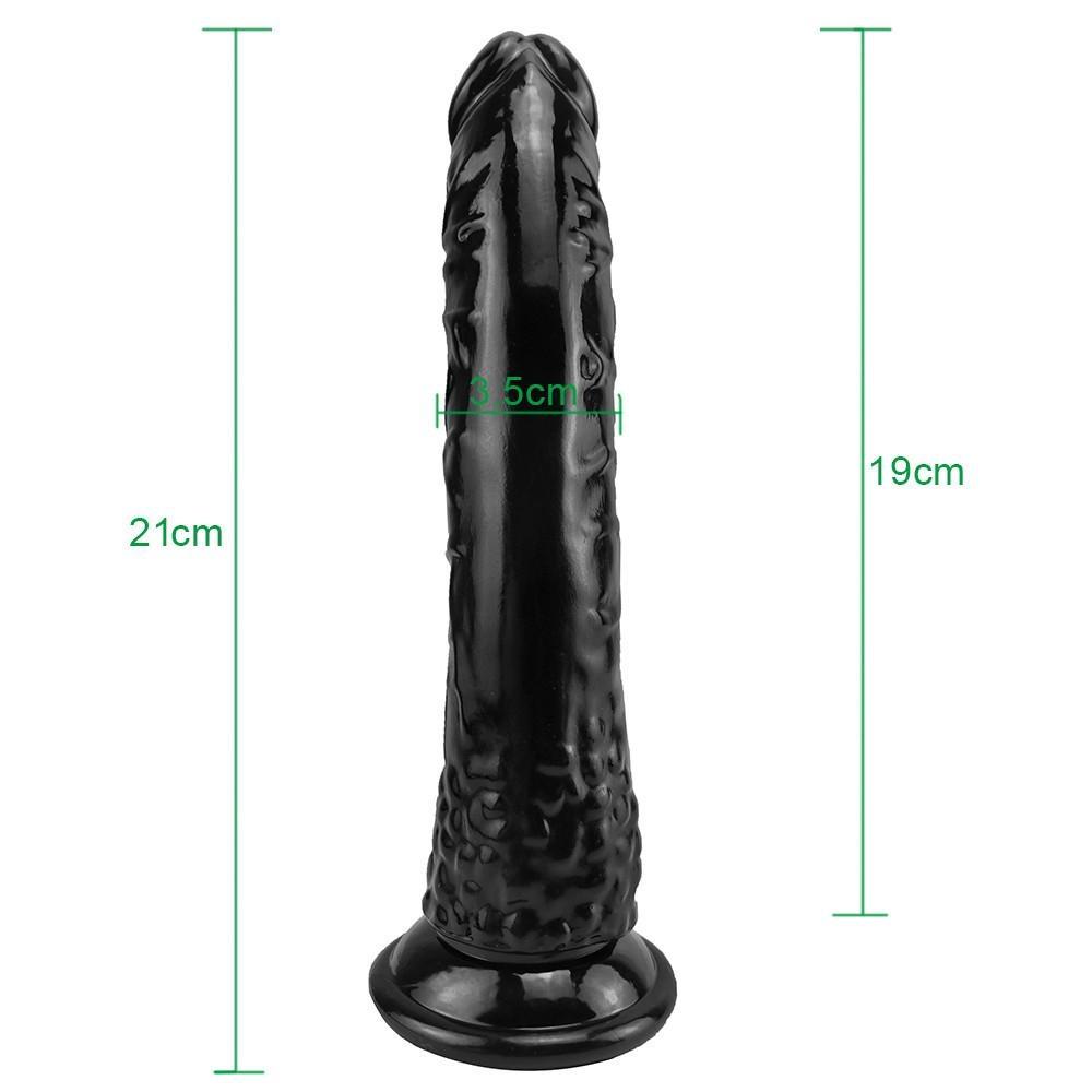 Realistic Soft Dildo Fake Penis Black Adult Sex Toys