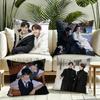cpXiao Zhanwang Yibo Cp Cushion Cover Reversible Plush Pillow Cover Soft Fluffy Home Decor for Sofa Bedroom