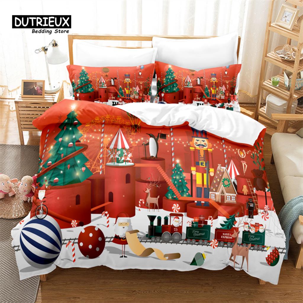 Digital Printing Bedding Set, Duvet Cover Set, 3D Bedding, Linen, Queen Size, Fashion Design