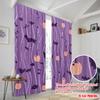 2pcs,2D Plane Printing Popular Curtains Halloween Icons Flight Versatile Polyester Fabric (without Rod) Outdoor Decorations for
