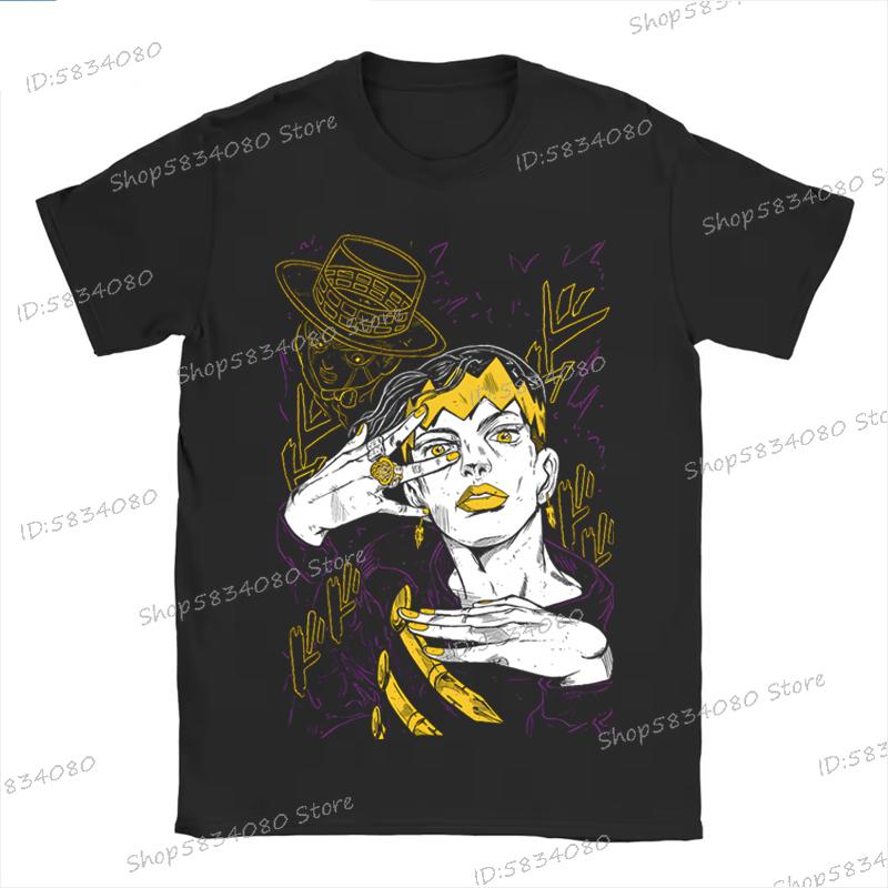 Streetwear Jojo Bizarre Adventure Tshirts for Unisex Anime Unisexga Fashion Casual Tops Anime JOJO Unisexs Street Cool TShirt Tops