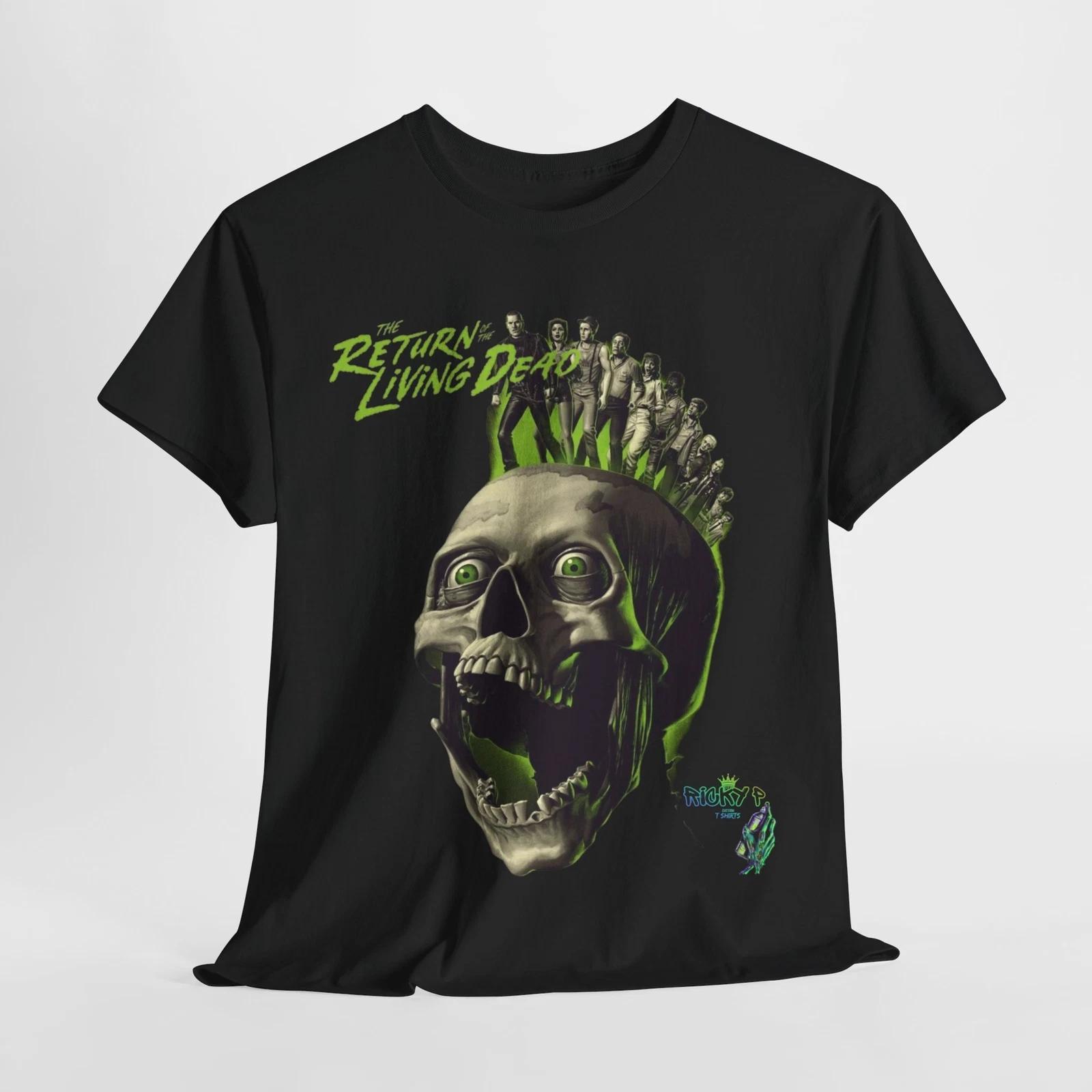 

The Return of the Living Dead 1985 Horror Movie 100% Cotton T-shirt Mens Tees Top Unisex Heavy Cotton Tee S