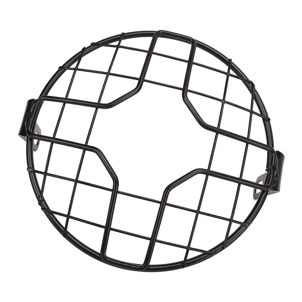 Motorcycle Headlight Guard Grill Headlight Mesh Grill Cover Universal for Motorbike with 6.5 Inch Headlights Cross