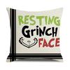 Grinch Christmas Pillowcase Home Christmas Decoration Cushion Sofa Pillowcase