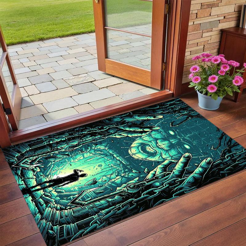 Crystal Velvet Rug Soft Non Slip Indoor Floor Mat Home DecorHellraiser Pinhead