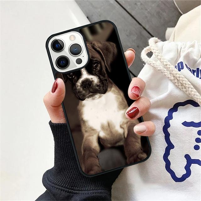 Boxer Dog Puppy Puppies Design Phone Case Cover For iPhone 17 Air 15 16 Pro Max 14 13 12 11 Pro Max Plus Coque
