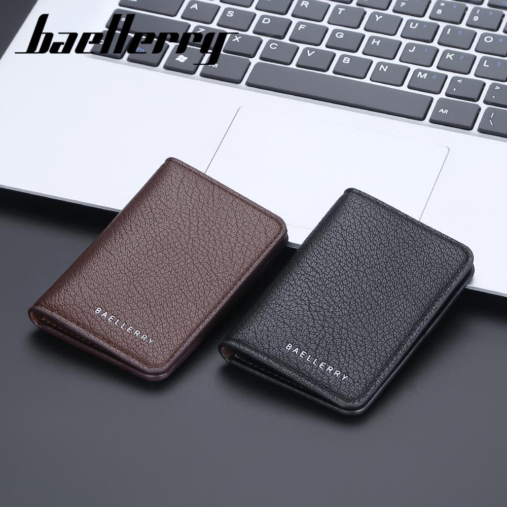 Men's Lychee Pattern Multi-card Holder Wallet