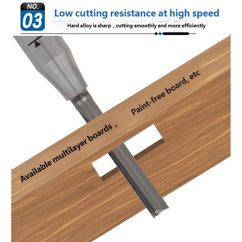 Straight Router Bits 1/4Inch Shank Double Flute Straight Grooving Bit Straight Router Bit for Woodworking Grooves