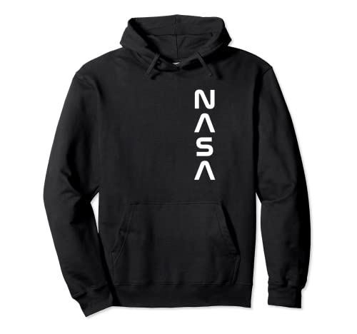 NASA Worm Logo Vertical Design - NASA Space Hoodie