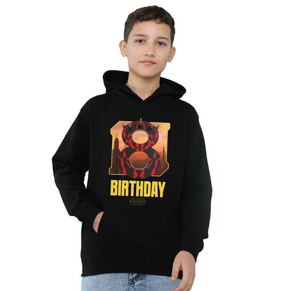 Disney Star Wars Childrens/Kids Darth Maul 8th Birthday Hoodie