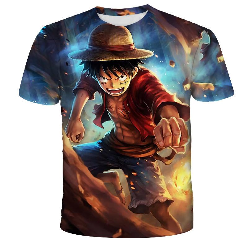 Jungen Anime T-Shirt Sommer Kurzarm Top