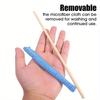 6pcs Microfiber Car Detail Cleaning Brush Long Handle Air Conditioner Blind Narrow Dust Collector Stick Auto Wash Cloth Brushes Tool