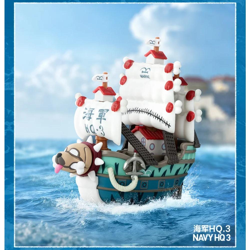 POP MART One Piece Thousand Sunny Ship Great Route Series Collectible Fashion Anime Vehicle Model For Anime Fans And Collectors