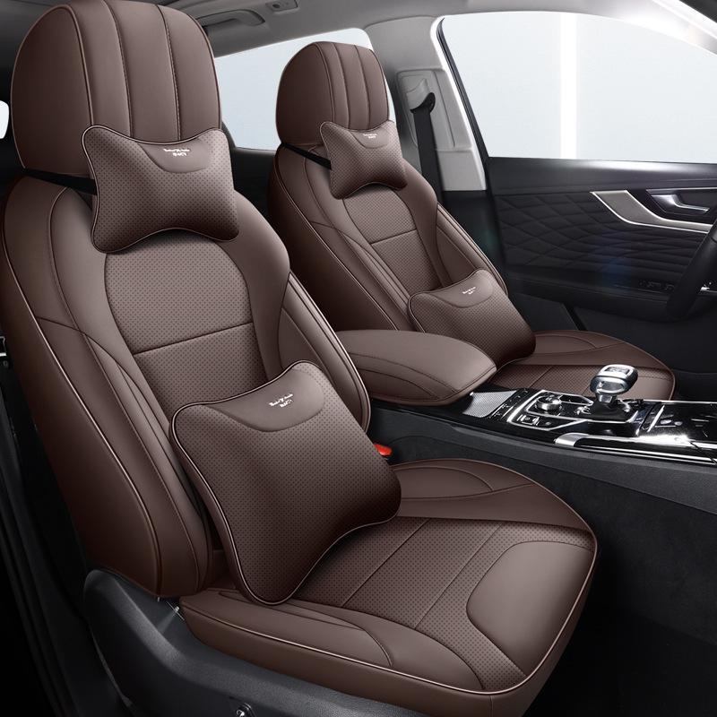All-Season Full Leather Seat Cover for Hongqi HS5 - Custom Fit, Full Surround Design