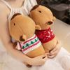 20/36cm Cartoon Dressing Capybara Plush Doll Pillow Lying Sweater Capybara Stuffed Animal Home Decoration Gift For Children