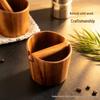 Solid Wood Coffee Knock Box for Espresso Machines