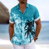 Camicie Estive da Uomo Camicie Hawaiane a Maniche Corte