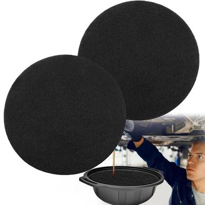 38cm Olieaftap Spatbeschermer 2 Stuks Geen Spatten Spons Poreus Pan Pad Verversingspan Transmissieolie Aftap Pad Rond Auto Olie