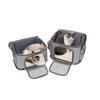 Double-Layer Portable Pet Backpack for Two Cats, Large Capacity, Breathable, Detachable & Foldable for Travel