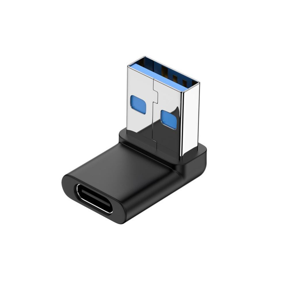 180 Degree Elbow USB C Adapter Type C USB C OTG To USB Converter U Shape USB-C 3.0 Connector for Computer Phone Tablet Adapter 3
