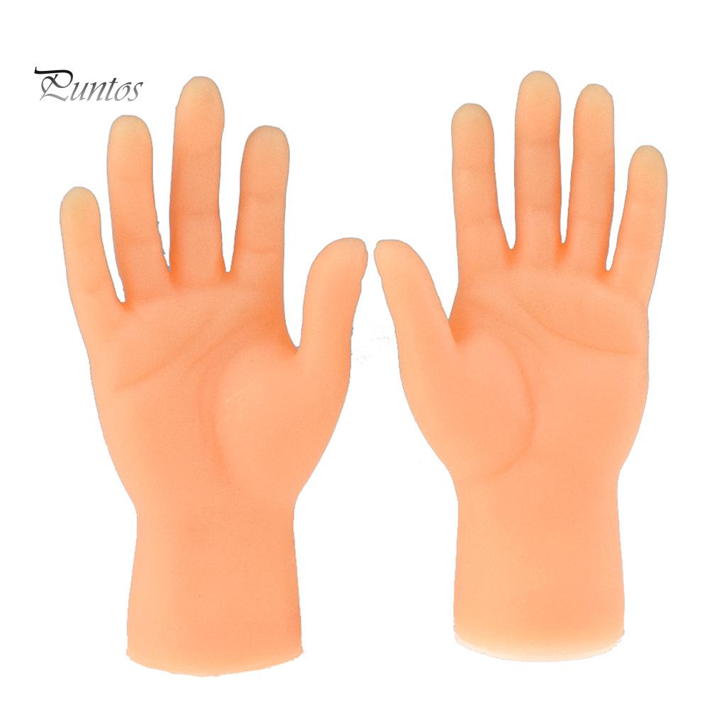 Puntos Children Toy 2Pcs Funny Simulation Left Right Mini Hands Finger Sleeve Puppets