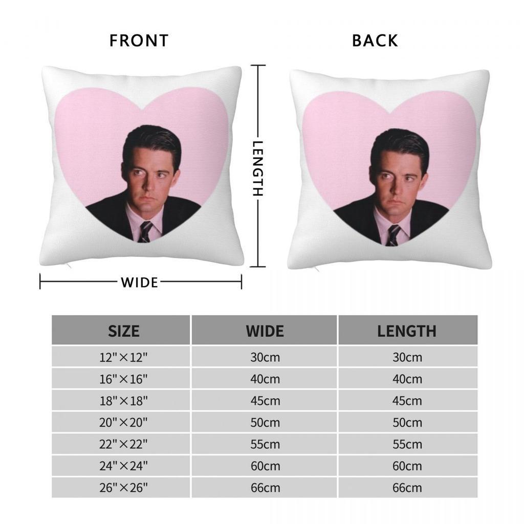 Twin Peaks Dale Cooper Kyle Maclachlan Pillowcase Polyester Linen Velvet Printed Zip Decorative Throw Pillow Case Car Cover 18"