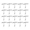 20PCS with Luminous Beads 3 Way Fishing Swivel T Shape Fishing Swivel Saltwater Fishing